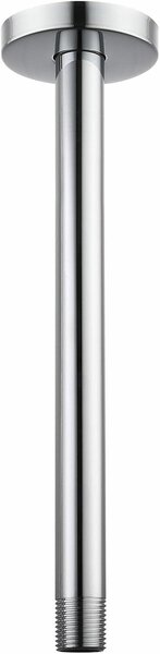 Nerezová ocelová konzole na sprchovou hlavici, délka 30 cm, kulatý tvar, univerzální připojení 1/2 NPT, pro koupelny