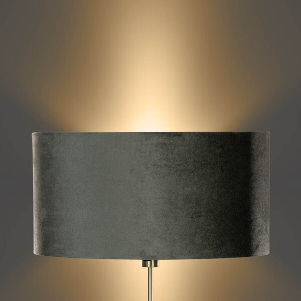 Stojací lampa zlatá s oválným sametovým stínidlem zelená 50 cm - Parte