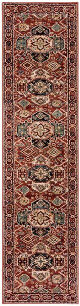 Flair Rugs, Běhoun Sincerity Royale Gillingham Red, 60x230, červená, chodba / předsíň