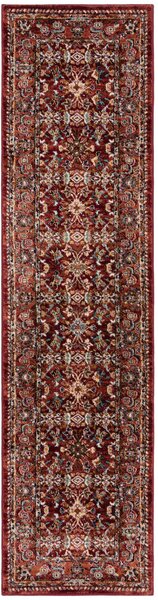 Flair Rugs, Běhoun Sincerity Royale Sandford Red, 60x230, červená, chodba / předsíň