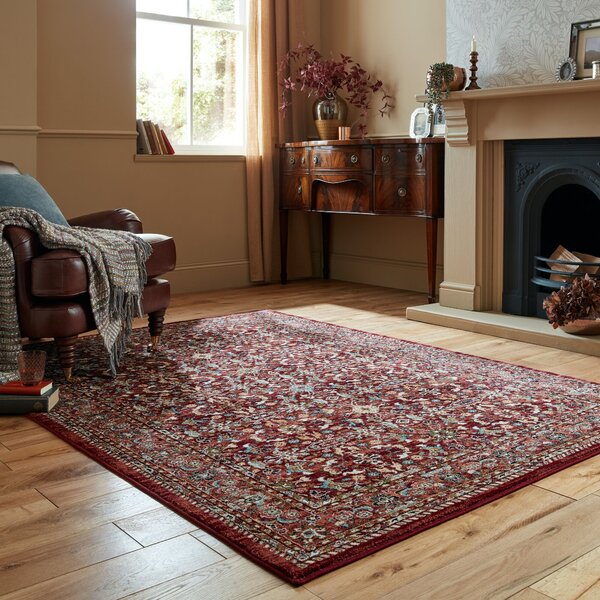 Flair Rugs, Kusový koberec Sincerity Royale Sandford Red, 80x150, červená, ložnice