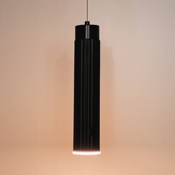 Briloner LED závěsné světlo Hang na akumulátor, černé, plastové, stmívatelné, stmívatelný, Černá, Obývací pokoj / jídelna, Plast, Moderní