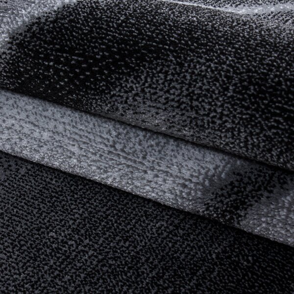 Ayyildiz, Kusový koberec Parma 9240 black, 80x300, šedá, chodba / předsíň