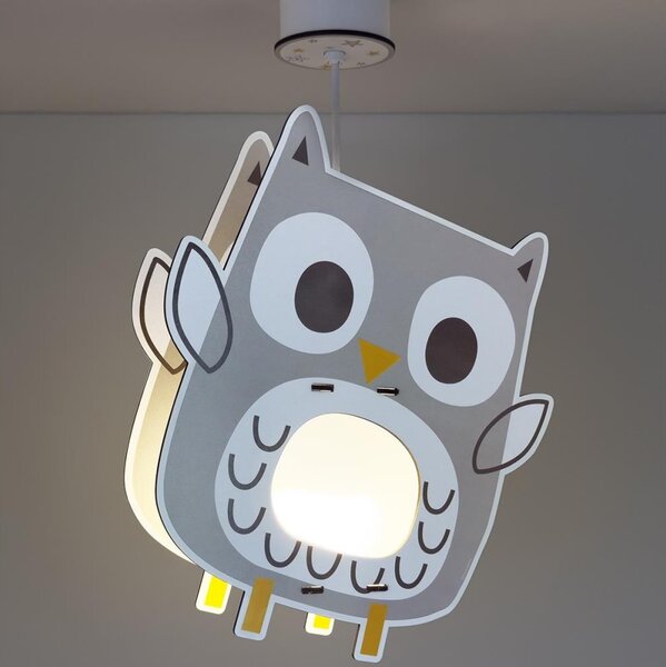 Dalber 63397 - Dětský lustr OWL 1xE27/15W/230V