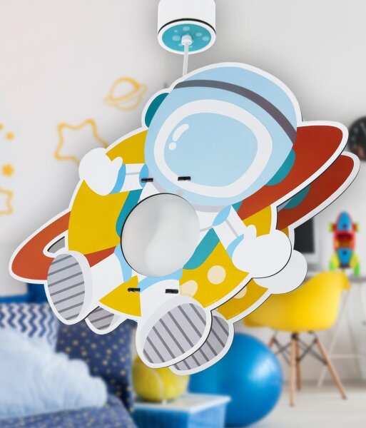 Dalber 41347 - Dětský lustr ASTRONAUT 1xE27/15W/230V