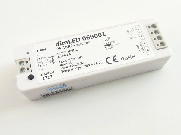 T-LED Přijímač k RF stmívaču pro LED pásek