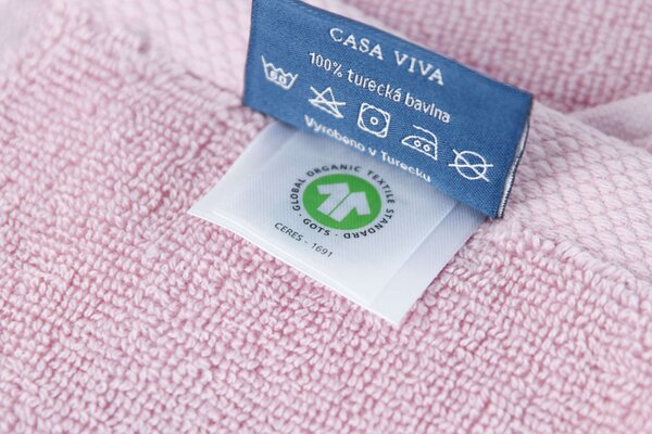 DARRÉ Ručníky a osušky CASA VIVA - starorůžová - GOTS Velikost: ručníček 30 x 50