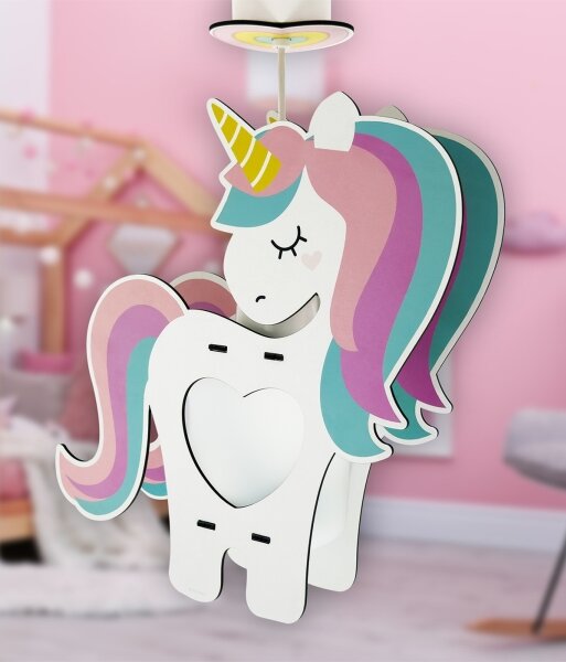 Dalber 41597 - Dětský lustr UNICORN 1xE27/15W/230V