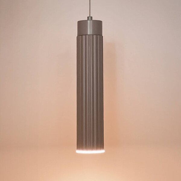 Briloner LED závěsné světlo Hang na akumulátor, béžové, plastové, stmívatelné, stmívatelný, Krémová / jantar, Obývací pokoj / jídelna, Plast, Moderní