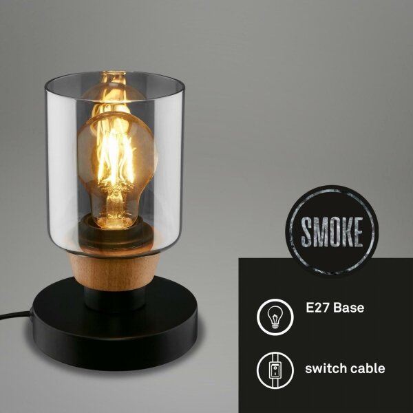 Briloner 7486015 - Stolní lampa 1xE27/10W/230V černá