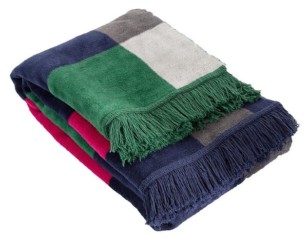 Deka Cotton Cloud 150x200cm Leaf&Fuchsia