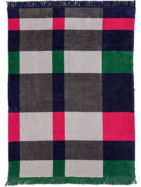 Deka Cotton Cloud 150x200cm Leaf&Fuchsia
