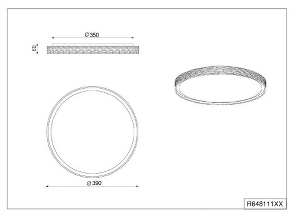 Reality Leuchten LED stropní svítidlo Varda, bílé, Ø 39 cm, dálkové ovládání, stmívatelný, Bílá / opál, Ložnice, kov, Moderní