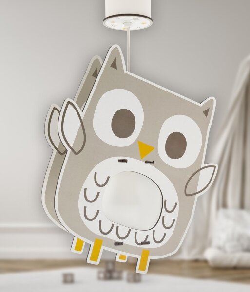 Dalber 63397 - Dětský lustr OWL 1xE27/15W/230V