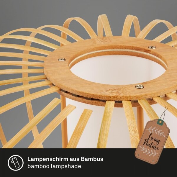 Briloner 7759011 - Stolní lampa 1xE27/10W/230V bambus