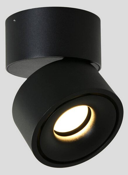 Steinhauer LED stropní bodové světlo Fez, černé, 1-bodové, kovové, otočné, stmívatelný, Černá, Obývací pokoj / jídelna, kov, Moderní