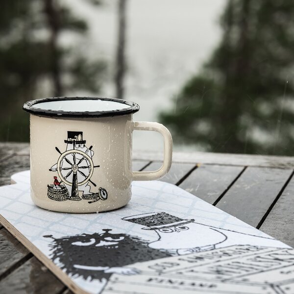Muurla Hrnek Moomin The Adventurer 0,37l, smalt / béžový