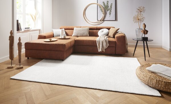 Hanse Home, Kusový koberec Cloud 103936 Cream, 80x150, bílá, obývací pokoj