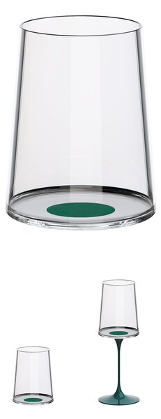 Sklenice na bílé víno Trebonn SplitGlass, 2 ks Barva: Zelená