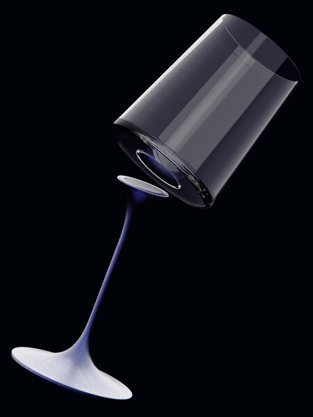 Sklenice na červené víno Trebonn SplitGlass, 2 ks Barva: Zelená