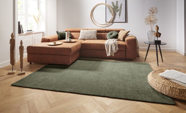 Hanse Home, Kusový koberec Cloud 103931 Mossgreen, 80x150, zelená, chodba / předsíň