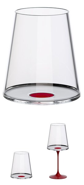 Sklenice na červené víno Trebonn SplitGlass, 2 ks Barva: Zelená