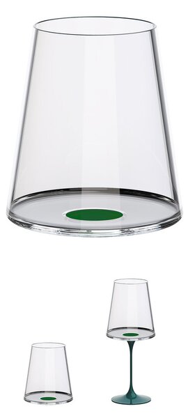 Sklenice na červené víno Trebonn SplitGlass, 2 ks Barva: Zelená