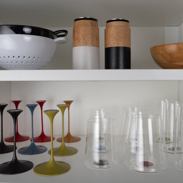 Sklenice na červené víno Trebonn SplitGlass, 2 ks Barva: Zelená