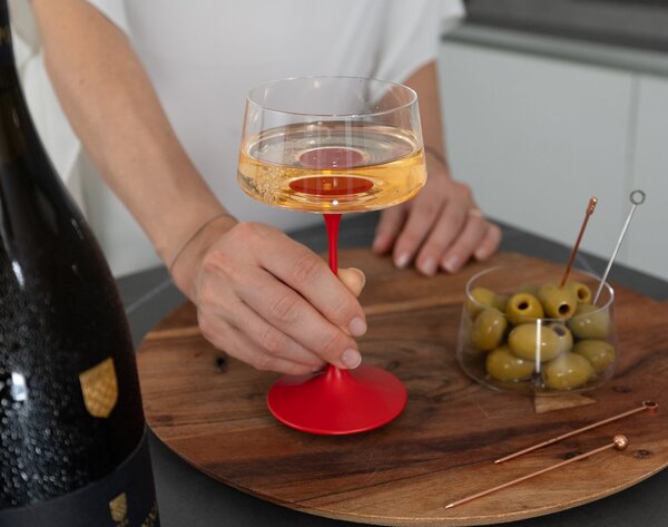 Sklenice na šampaňské Trebonn SplitGlass, 2 ks Barva: Zelená