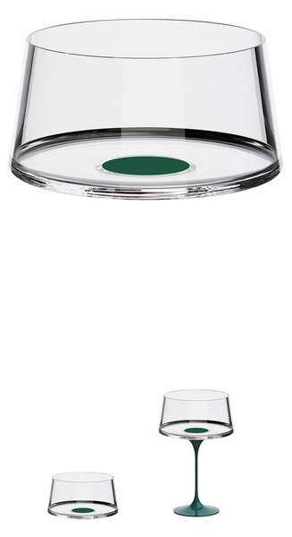 Sklenice na šampaňské Trebonn SplitGlass, 2 ks Barva: Zelená