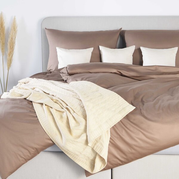 DARRÉ Saténové povlečení Chocolate touch - GOTS Velikost: 140 x 200 + 70 x 90