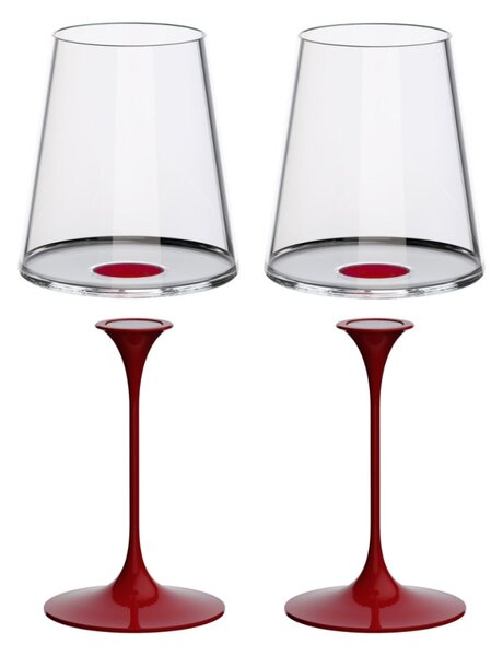 Sada 2 sklenice na červené víno + 2 stopky Trebonn SplitGlass Barva: Zelená