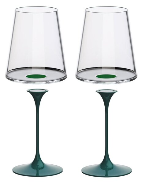 Sada 2 sklenice na červené víno + 2 stopky Trebonn SplitGlass Barva: Zelená