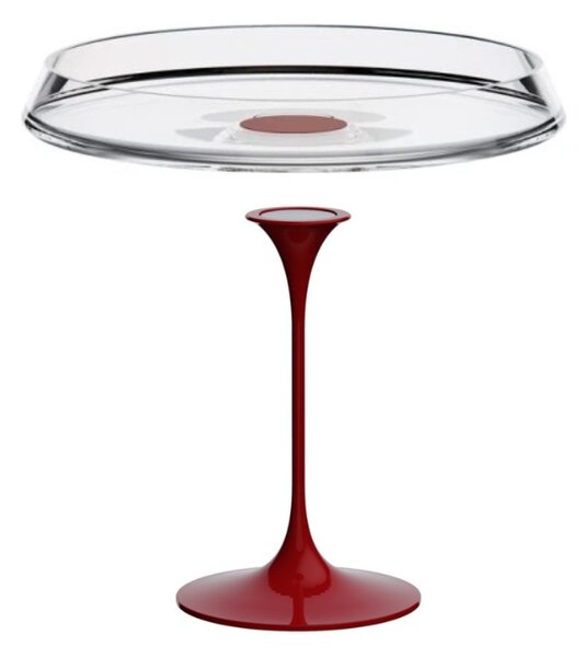 Sada servírovací talíř + stopka Trebonn SplitGlass Barva: Červená