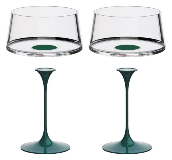 Sada 2 sklenice na šampaňské + 2 stopky Trebonn SplitGlass, 2 ks Barva: Modrá