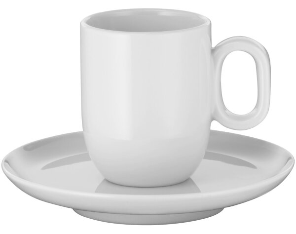 WMF - SADA 2x Šálek na espresso s podšálkem BARISTA bílá