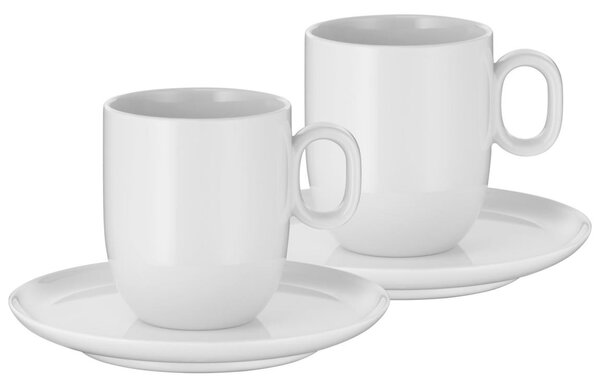 WMF - SADA 2x Šálek na café creme s podšálkem BARISTA 170 ml bílá