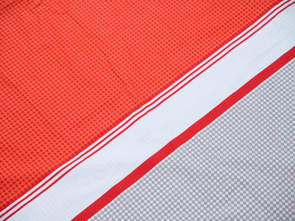 Povlečení z Renforcé bavlny TABITA červené Rozměr povlečení: 2 ks 80 x 80 cm | 200 x 200 cm