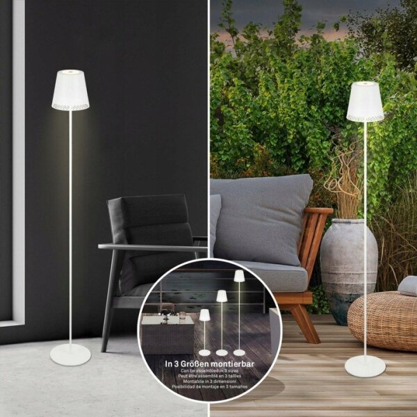 Briloner 1438016 - LED Stm. dotyková stojací lampa LED/3,5W/5V 3000K 130 cm bílá