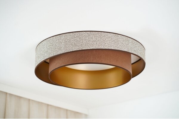 Brilagi - LED Stropní svítidlo VEGAS SHINE LED/24W/230V pr. 60 cm hnědá