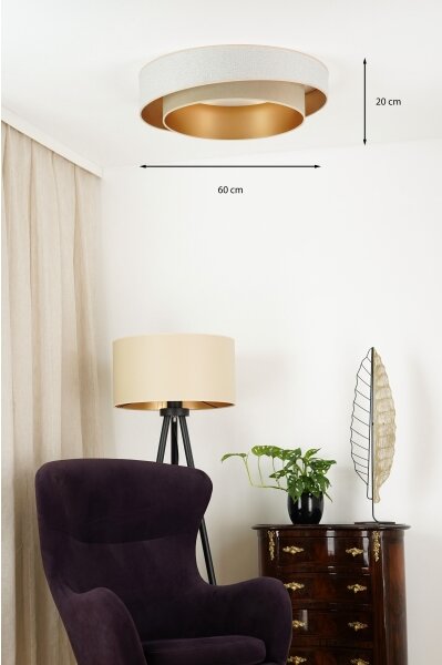 Brilagi - LED Stmívatelné svítidlo VEGAS SHINE LED/24W/230V krémová/béžová + DO