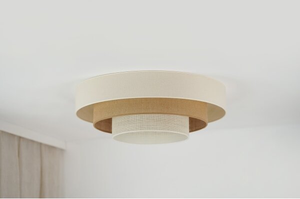 Brilagi-LED Stropní svítidlo DENVER LUNETA LED/12W/230V pr. 60 cm béžová/krémová