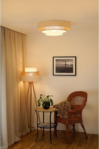 Brilagi-LED Stropní svítidlo DENVER LUNETA LED/12W/230V pr. 60 cm béžová/krémová