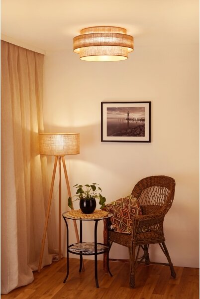 Brilagi - LED Stropní svítidlo SPACE YUTE LED/12W/230V pr. 50 cm béžová