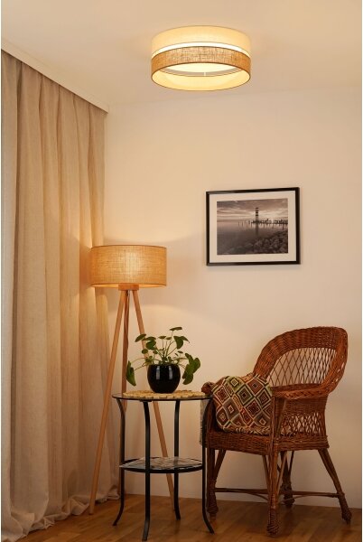 Brilagi - LED Stropní svítidlo ROYAL YUTE LED/24W/230V pr. 45 cm béžová/krémová