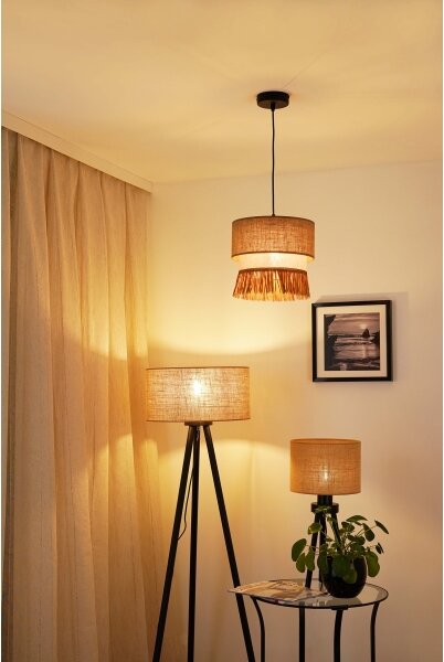 Brilagi - Lustr na lanku WINNETOU BOHO 1xE27/15W/230V pr. 25 cm hnědá/krémová