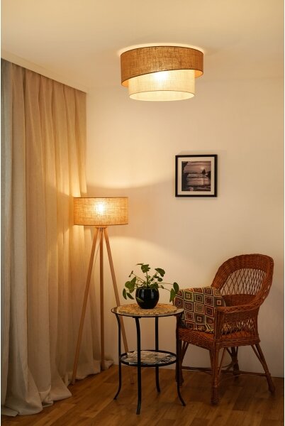 Brilagi - Stropní svítidlo SHINE 1xE27/15W/230V pr. 50 cm béžová/krémová