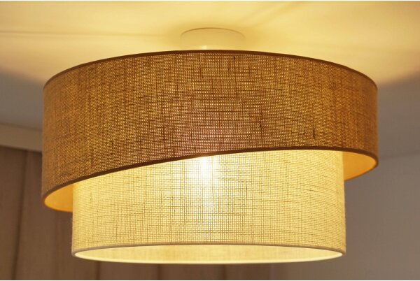 Brilagi - Přisazený lustr SHINE 1xE27/15W/230V pr. 50 cm béžová/krémová