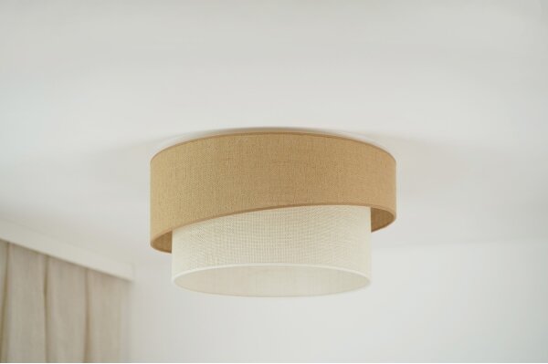 Brilagi - Stropní svítidlo SHINE 1xE27/15W/230V pr. 50 cm béžová/krémová