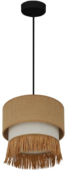 Brilagi - Lustr na lanku WINNETOU BOHO 1xE27/15W/230V pr. 25 cm hnědá/krémová